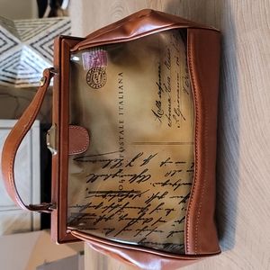 Patricia Nash Postcard Purse & Wallet Brown